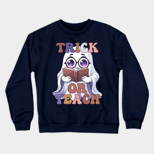 Trick or Teach Crewneck Sweatshirt by Rishirt